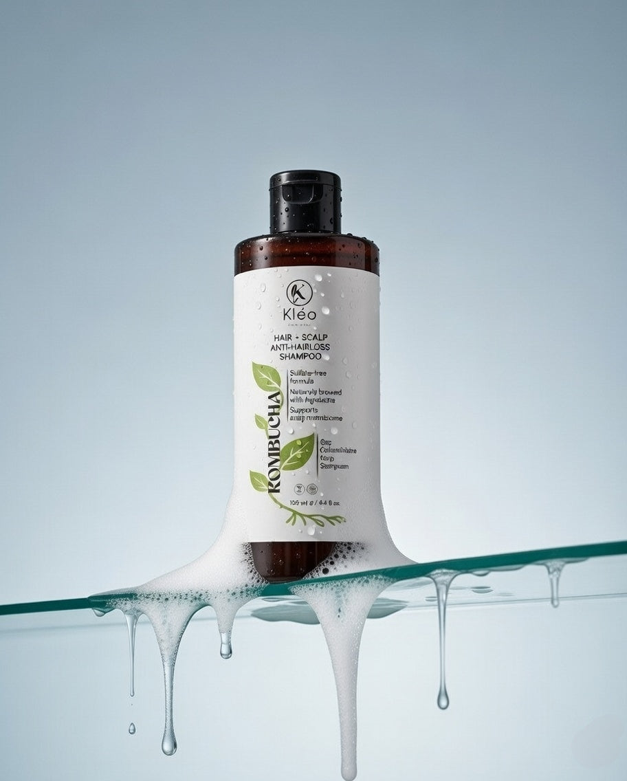 Kléo By MK Kombucha Özlü Dökülme Karşıtı ve Onarıcı Doğal Saç Bakım Şampuanı – Mat ve Seyrek Saçlar İçin Dolgunluk & Canlılık